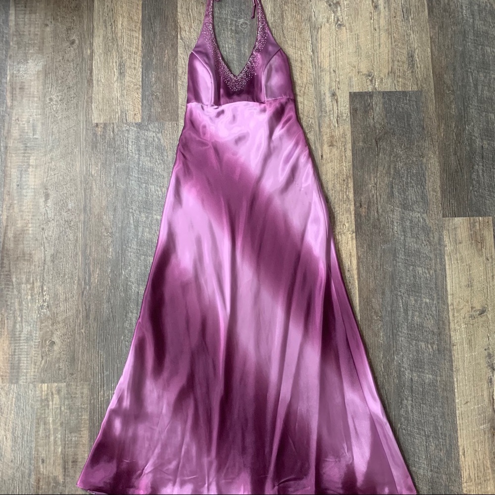 Purple Halter Gown Size 5